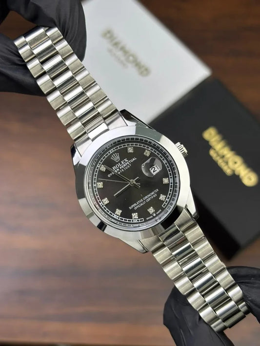 Rlx Watch – silver with black Dial