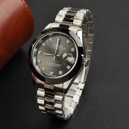 ROLEX WATCH - BLACK TWO TONE WITH BLACK DIAL