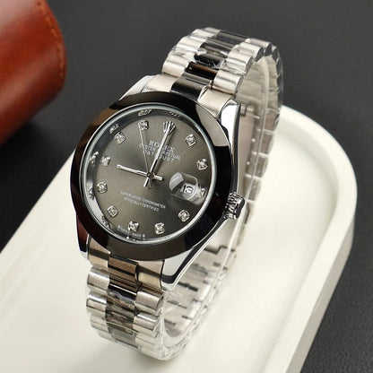 ROLEX WATCH - BLACK TWO TONE WITH BLACK DIAL
