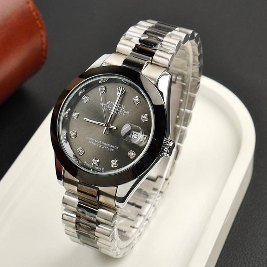 ROLEX WATCH - BLACK TWO TONE WITH BLACK DIAL