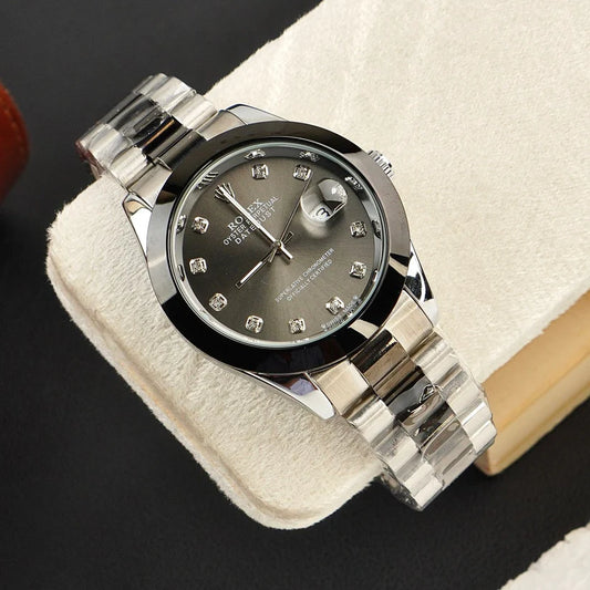 ROLEX WATCH - BLACK TWO TONE WITH BLACK DIAL